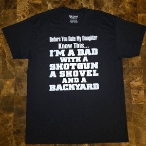 Gildan Black Graphic Men's T-Shirt